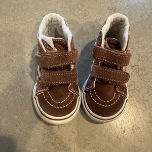 Brown Kids' Velcro Sneakers